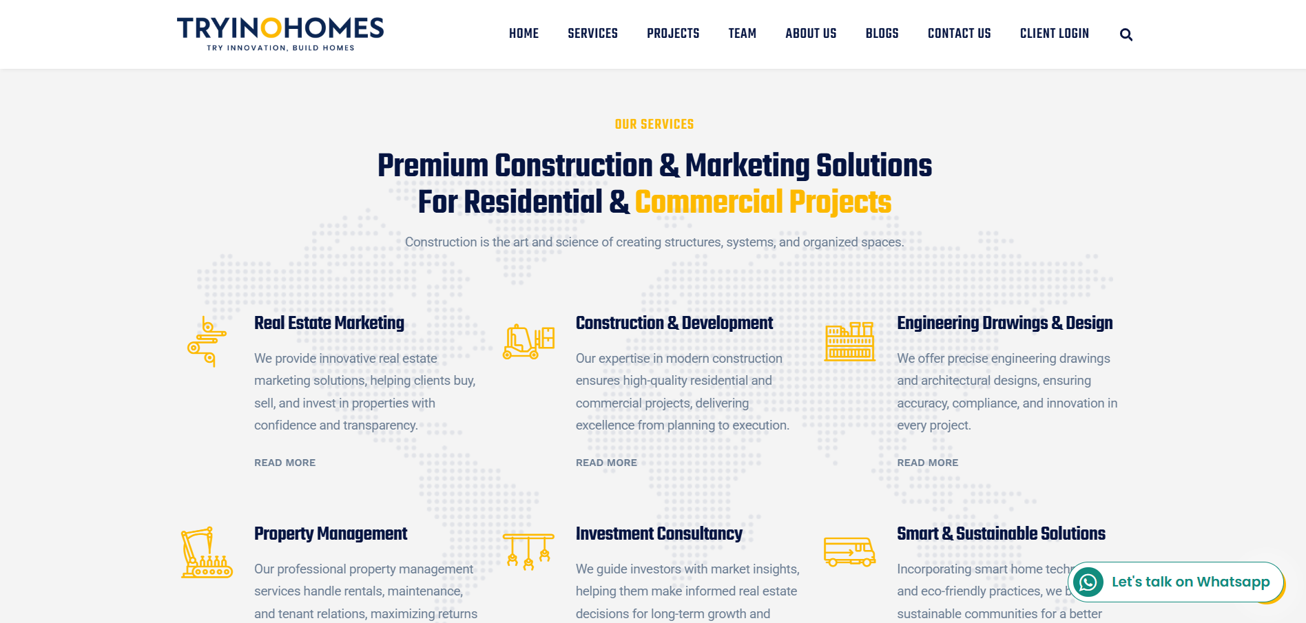 Website for Tryinohomes