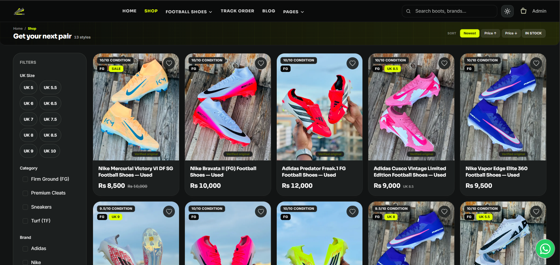 E-Commerce System for Shoes Store